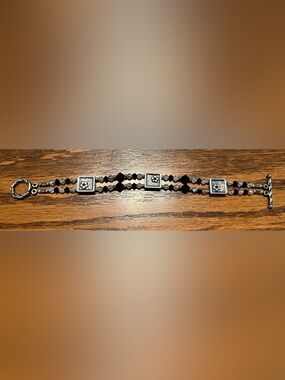 Vintage Sterling and bead bracelet